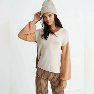 Madewell Colorblock Payton Pullover Sweater